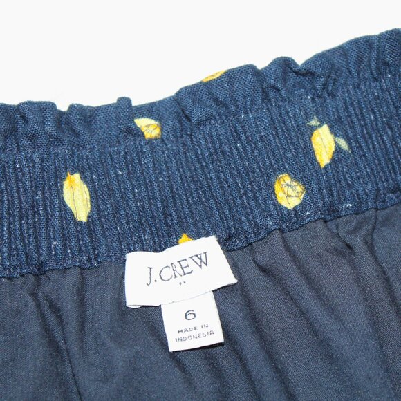 J. Crew Lemon Print 2-Pocket Mini Skirt - Picture 6 of 9
